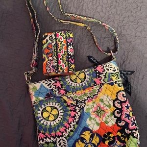 Vera Bradley Crossbody w/ Matching Wallet
